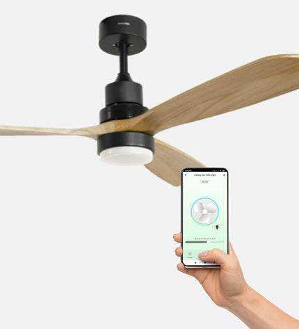 Universal Blue plafondventilator ALM 4056 3A, 70W, 142 cm ceiling fan for home and kitchen cooling, blue finish