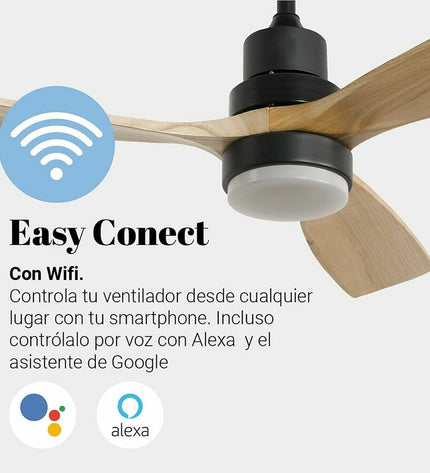 Universal Blue plafondventilator ALM 4056 3A, 70W, 142cm, ceiling fan for home and cooling applications.