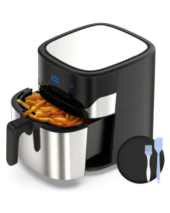 Universal Blue Luchtfriteuse 6006 for home and cooking, compact electric air fryer with digital controls and blue finish.