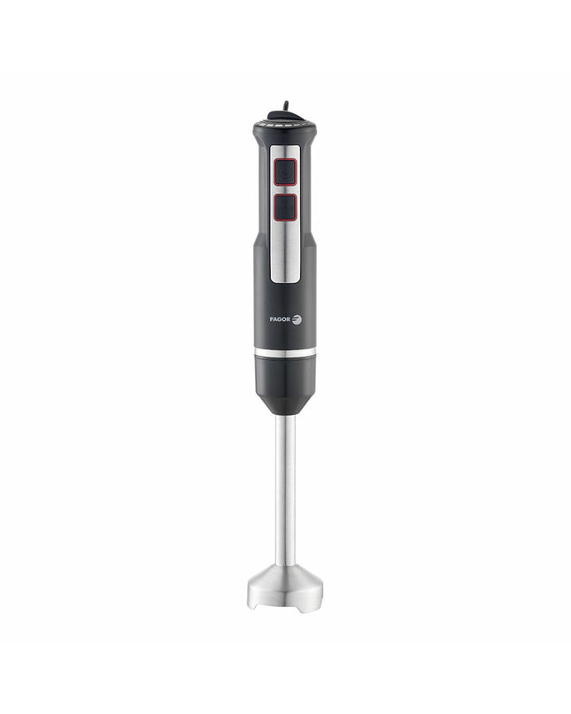 Fagor Divamix Innox Staal handblender with 1000W motor, stainless steel body, for kitchen and cooking tasks.