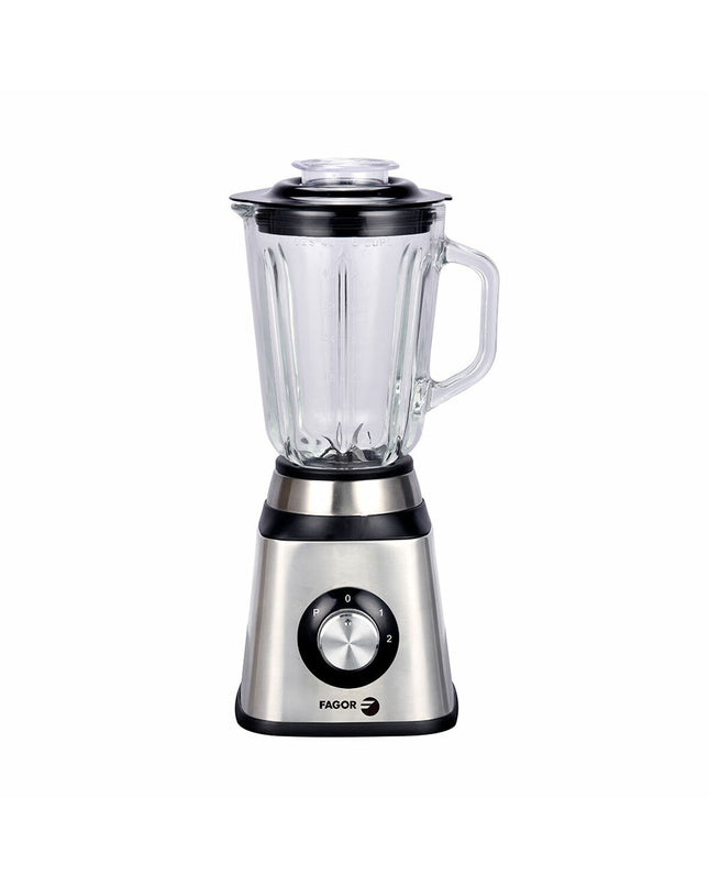 Fagor Coolmix One 450W stainless steel hand mixer with 1.5L mixing bowl on a kitchen countertop.