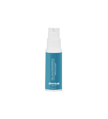 Diversual Massage Gel in a sleek bottle, suitable for health and personal care, with a smooth gel texture and calming design.