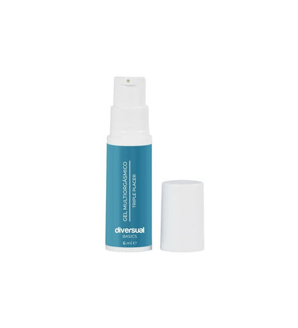 Diversual Massage Gel for wellness and personal care, showing a smooth, clear gel in a container with a white background.
