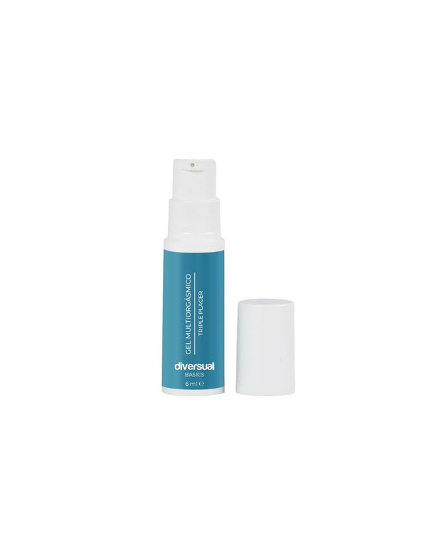 Diversual Massage Gel for wellness and personal care, showing a smooth, clear gel in a container with a white background.