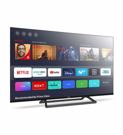 Engel LE4085SM 40-inch Full HD LED Smart TV displaying a vibrant screen with a modern design and slim bezel.