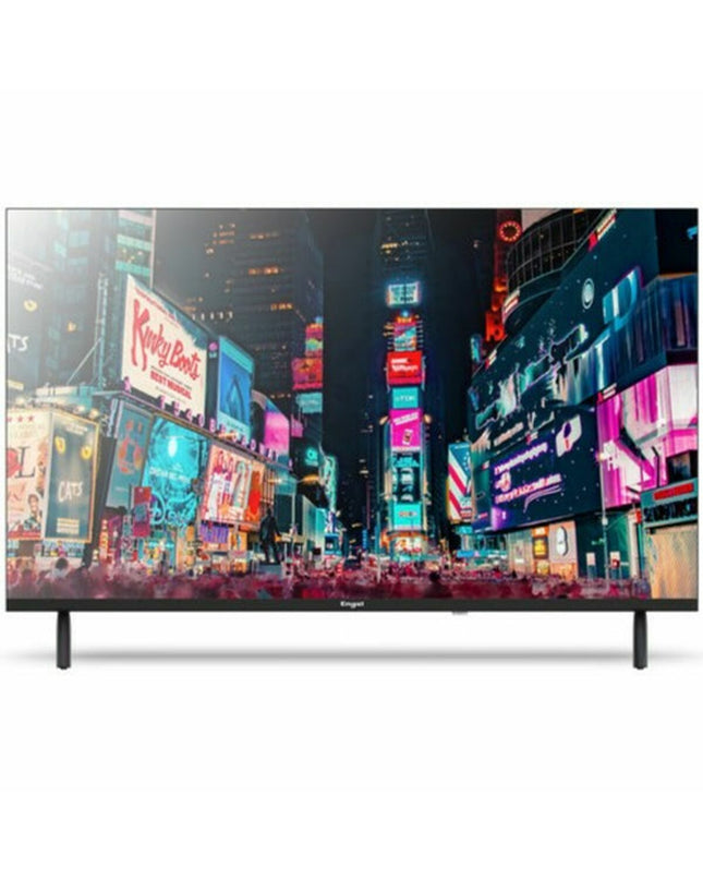Engel LE3295QLED 32-inch HD smart TV with QLED display, sleek electronic TV for home entertainment and video viewing.