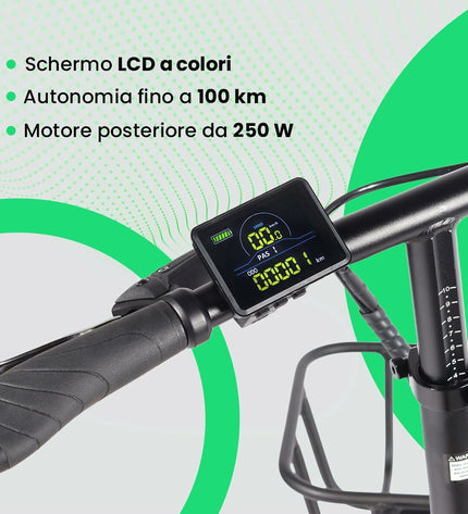 Yellow Youin BK1750 LUXOR II PRO electric bike for sport and outdoor riding, featuring a 250W motor and sleek design.