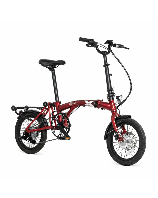 Youin BK0600R Oxford red electric bike for sport and outdoor riding, featuring a sleek frame and sporty design.