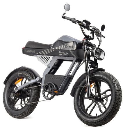 Youin BK7100 LAS VEGAS electric bike with 250W motor, 20-inch wheel, suitable for sport and outdoor cycling, front view.