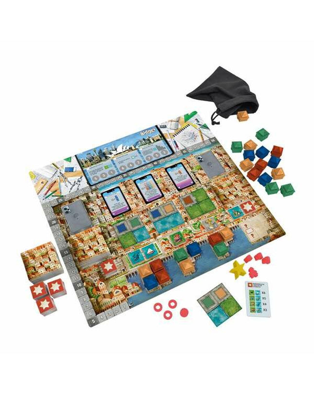 Devir bordspel with colorful game pieces and cards, perfect for fun family game nights and social gatherings.