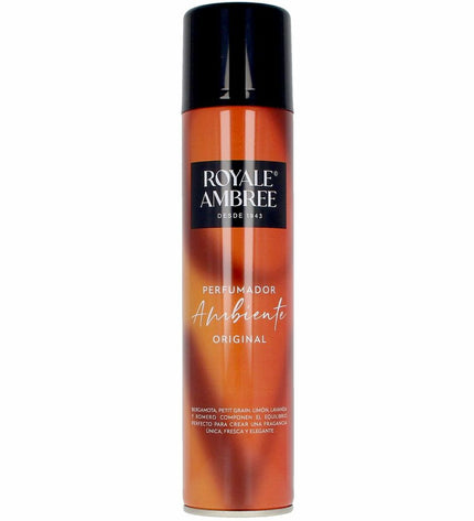 Royale Ambree luchtverfrisserspray 300 ml for home and kitchen, with a decorative label and spray nozzle.