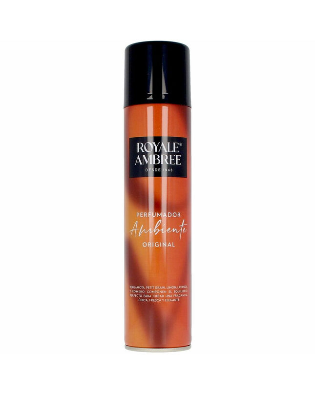 Royale Ambree luchtverfrisserspray 300 ml for home and kitchen, with a decorative label and spray nozzle.