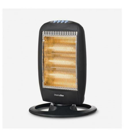 Universal Blue 497-UCH91000 black portable heater with 1200W power, designed for home heating and cooling.