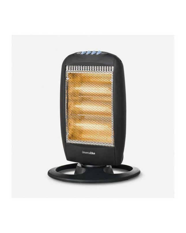 Universal Blue 497-UCH91000 black portable heater with 1200W power, designed for home heating and cooling.