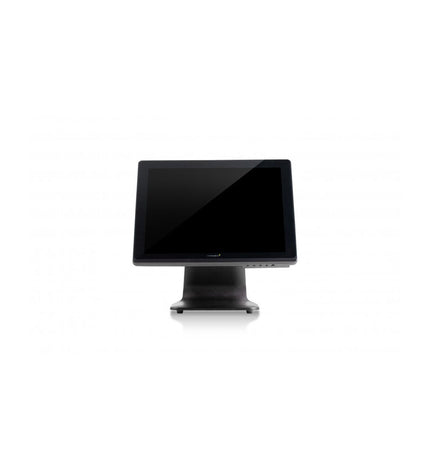 Premier TPM17TOUCHCAPB office electronics touchscreen display, close-up view showing screen and sleek black design