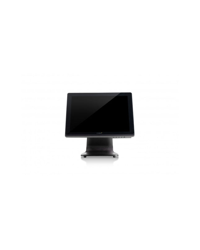 Premier TPM17TOUCHCAPB office electronics touchscreen display, close-up view showing screen and sleek black design