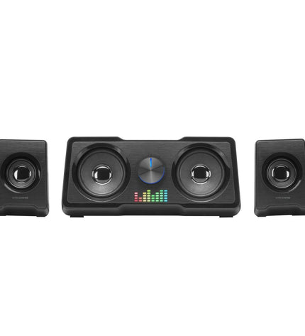 Mars Gaming MS22 Bluetooth portable speaker in black, featuring 35W power and compact design for high-quality audio.