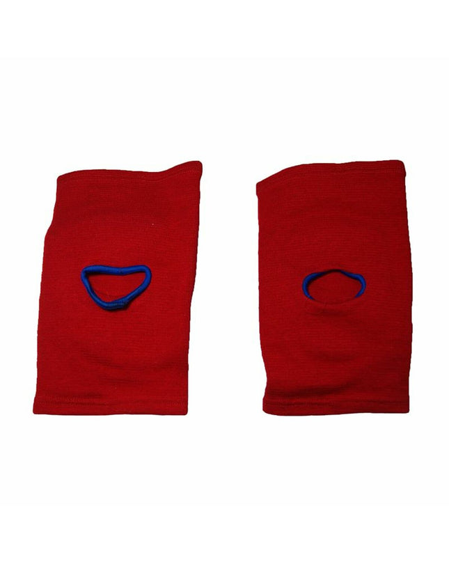 Dark red Frama 22140 volleyball knee protector, sporty outdoor equipment for volleyball players, with padded knee support.