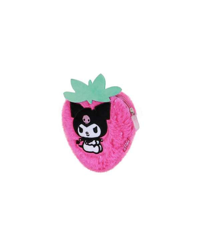 Kuromi pink wallet and cardholder with compact 13x13x4 cm design, featuring playful character details and multiple card slots.
