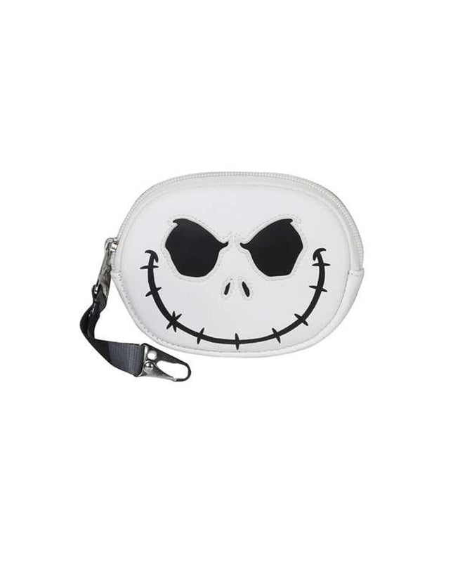 The Nightmare Before Christmas white wallet measuring 12.5 x 2 cm, featuring themed design, suitable as a bagage or card holder.