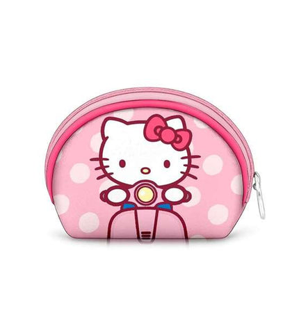 Hello Kitty roze portemonnee, 12x4.5 cm, cute bagage en kaarthouder with Hello Kitty design and vibrant pink color.