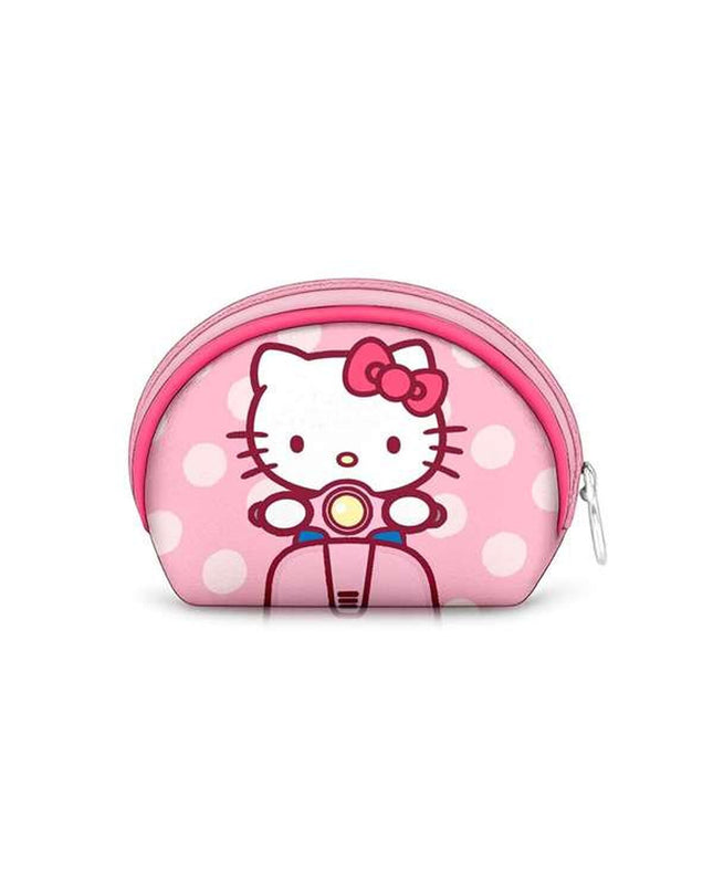Hello Kitty roze portemonnee, 12x4.5 cm, cute bagage en kaarthouder with Hello Kitty design and vibrant pink color.