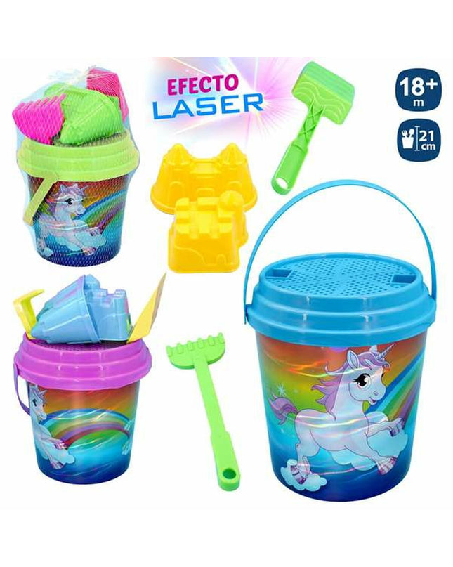 Juinsa unicorn strand speelgoedset, 21x20 cm, colorful playset for outdoor and indoor fun with playful unicorn design.