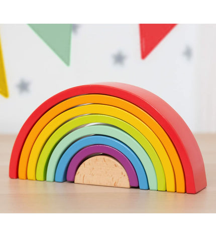 Colorful BigBuy Kids stacking blocks toy with 8 pieces, designed for young children to develop fine motor skills and coordination.