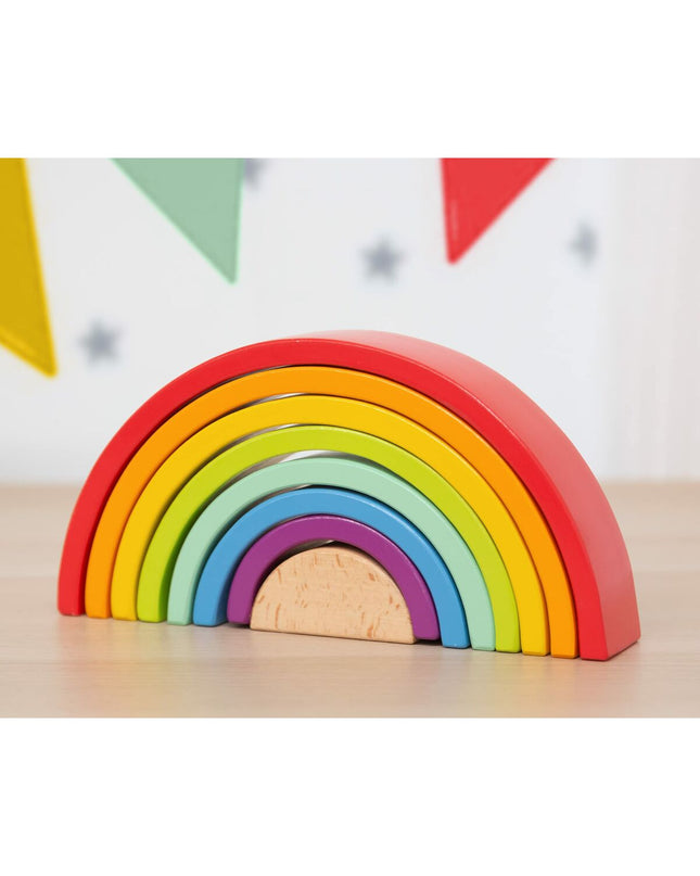 Colorful BigBuy Kids stacking blocks toy with 8 pieces, designed for young children to develop fine motor skills and coordination.