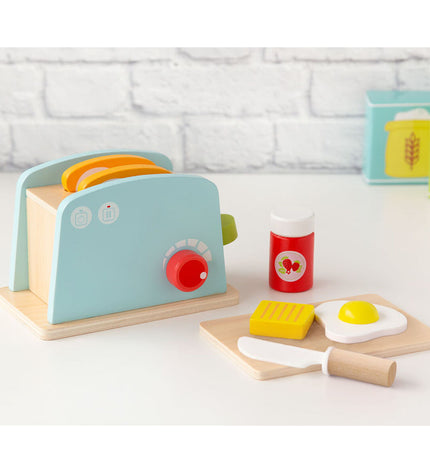 BigBuy Fun toy bread toaster from Imiteerspelletjes, with colorful plastic controls and realistic design for pretend play.