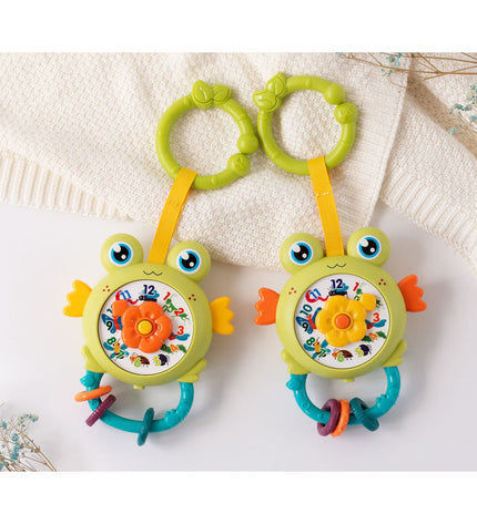 Baby's musical frog toy by BigBuy Kids, colorful and soft music-playing toy for young children and infants.