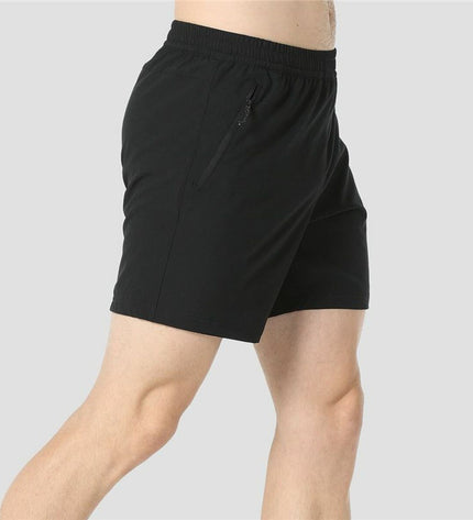Men's black watersport swim shorts by +8000, designed for outdoor and water activities, with a sleek sporty look.