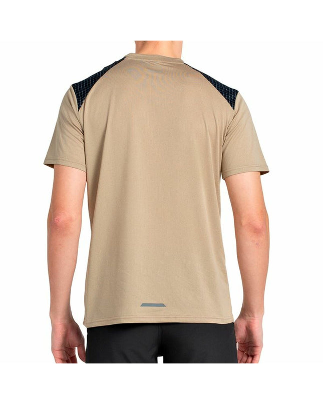 Light blue +8000 Sport T-shirt with short sleeves, ideal for outdoor activities like camping and hiking.