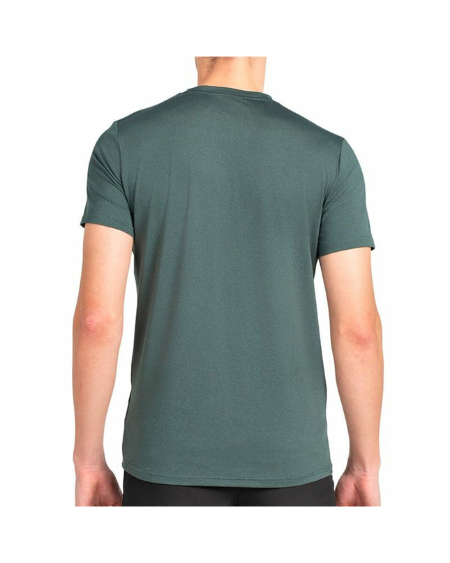 Green short-sleeve sport T-shirt from +8000, ideal for outdoor activities, camping, and hiking.