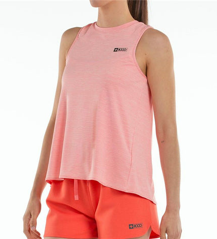 Pink +8000 sport and outdoor shirt designed for camping and hiking, shown laid flat with soft fabric and casual fit.