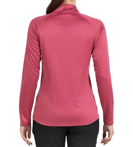 Scharlakenrode dames lange mouwen T-shirt van +8000 voor sport en outdoor activiteiten, geschikt voor kamperen en wandelen