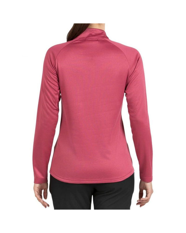 Scharlakenrode dames lange mouwen T-shirt van +8000 voor sport en outdoor activiteiten, geschikt voor kamperen en wandelen