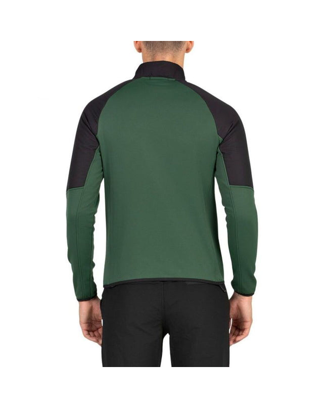Men's green sport outdoor jacket by +8000, ideal for hiking and camping, with a lightweight and weather-resistant design.