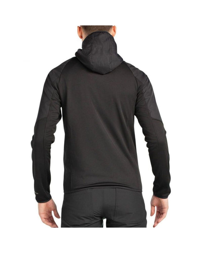Black +8000 Sportjas for outdoor activities, ideal for camping and hiking, with a lightweight and durable design.