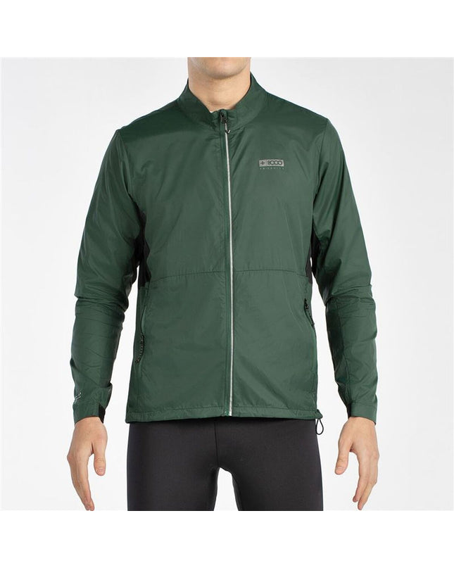 Olive green +8000 Windcheater Jas for outdoor activities, lightweight sport and hiking jacket with windproof fabric.