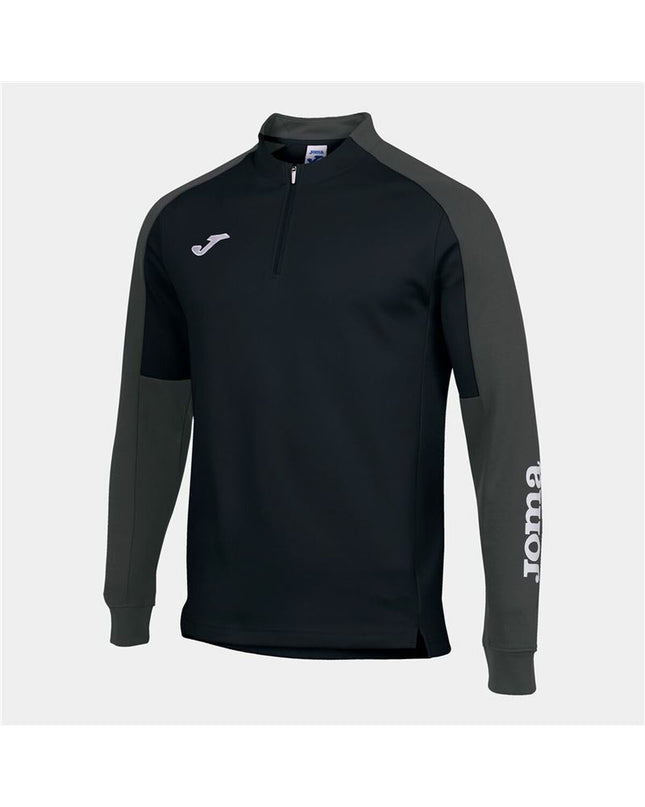 Black Joma Sport Championship training sweatshirt for adults, designed for football and outdoor sports activities.