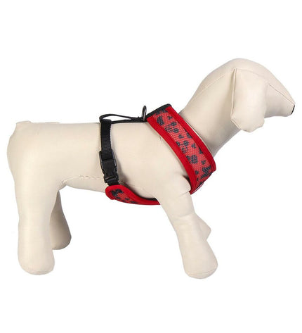 Mickey Mouse dog harness with adjustable straps and cartoon Mickey Mouse design for small to medium-sized dogs.