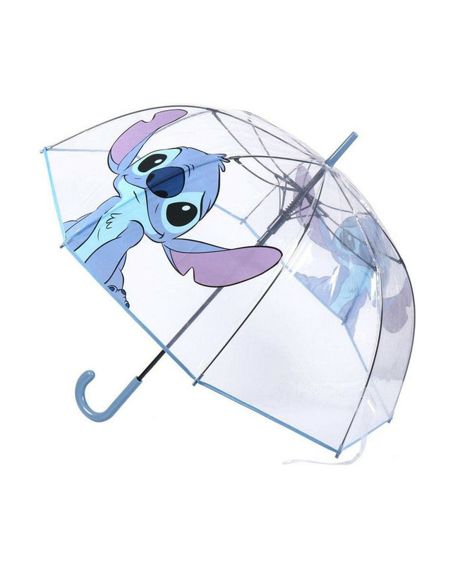 Blue Stitch Paraplu Stitch bagage umbrella with 89 cm diameter, made of 100% POE, designed for adult use