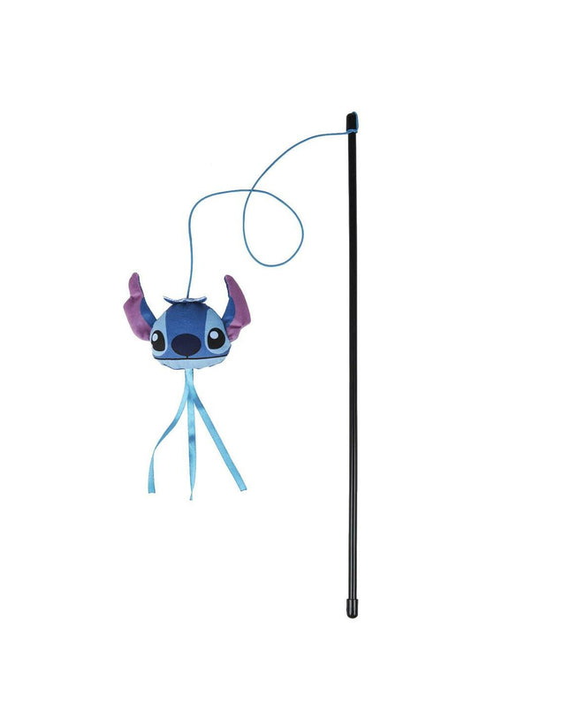 Blue Stitch-themed cat toy with plush fabric and playful design, perfect for entertaining and engaging cats.