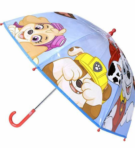 Paw Patrol umbrella with a 71 cm diameter, featuring colorful character designs, ideal for kids' outdoor protection.