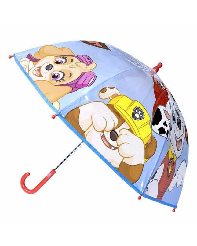 Paw Patrol umbrella with a 71 cm diameter, featuring colorful character designs, ideal for kids' outdoor protection.
