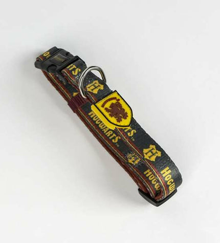 Small Harry Potter dog collar for pets, featuring themed design with Harry Potter branding and decorative elements.