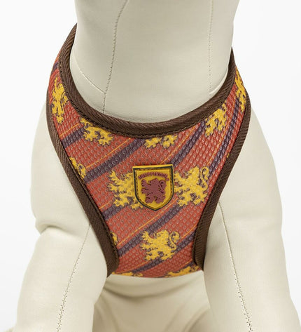 Reversible Harry Potter dog harness with magical design, adjustable straps, and comfortable fit for small to medium dogs.