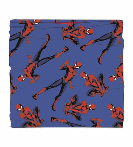 Multicolour Spider-Man neck warmer, outdoor sports accessory with Spider-Man design, ideal for camping and hiking activities.