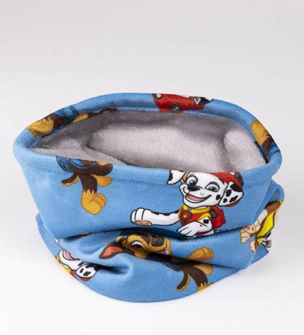 The Paw Patrol Nekwarmer in size 24x21 cm, suitable for outdoor activities and camping, featuring Paw Patrol characters.